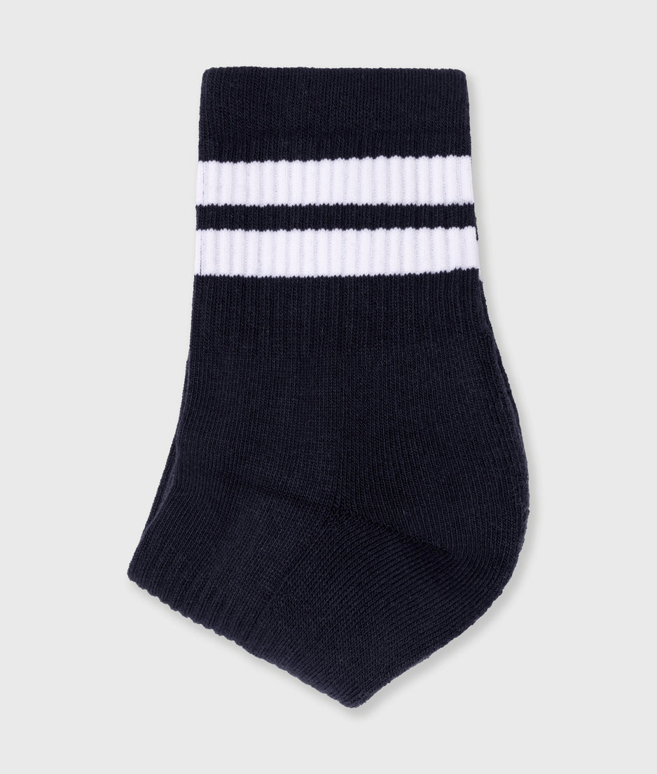 socks 2 stripes | dark navy