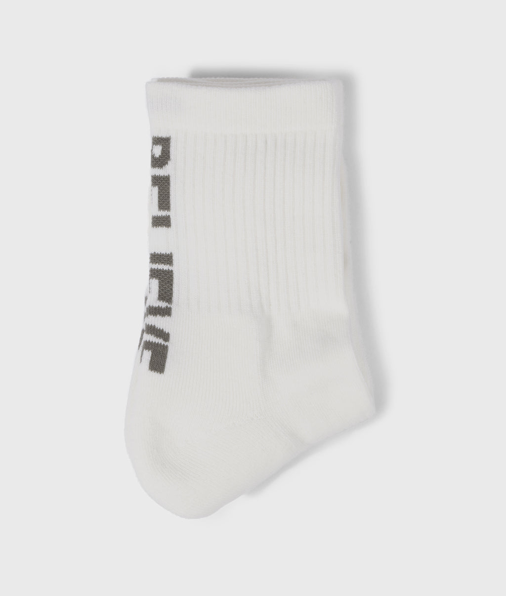 socks believe | ecru