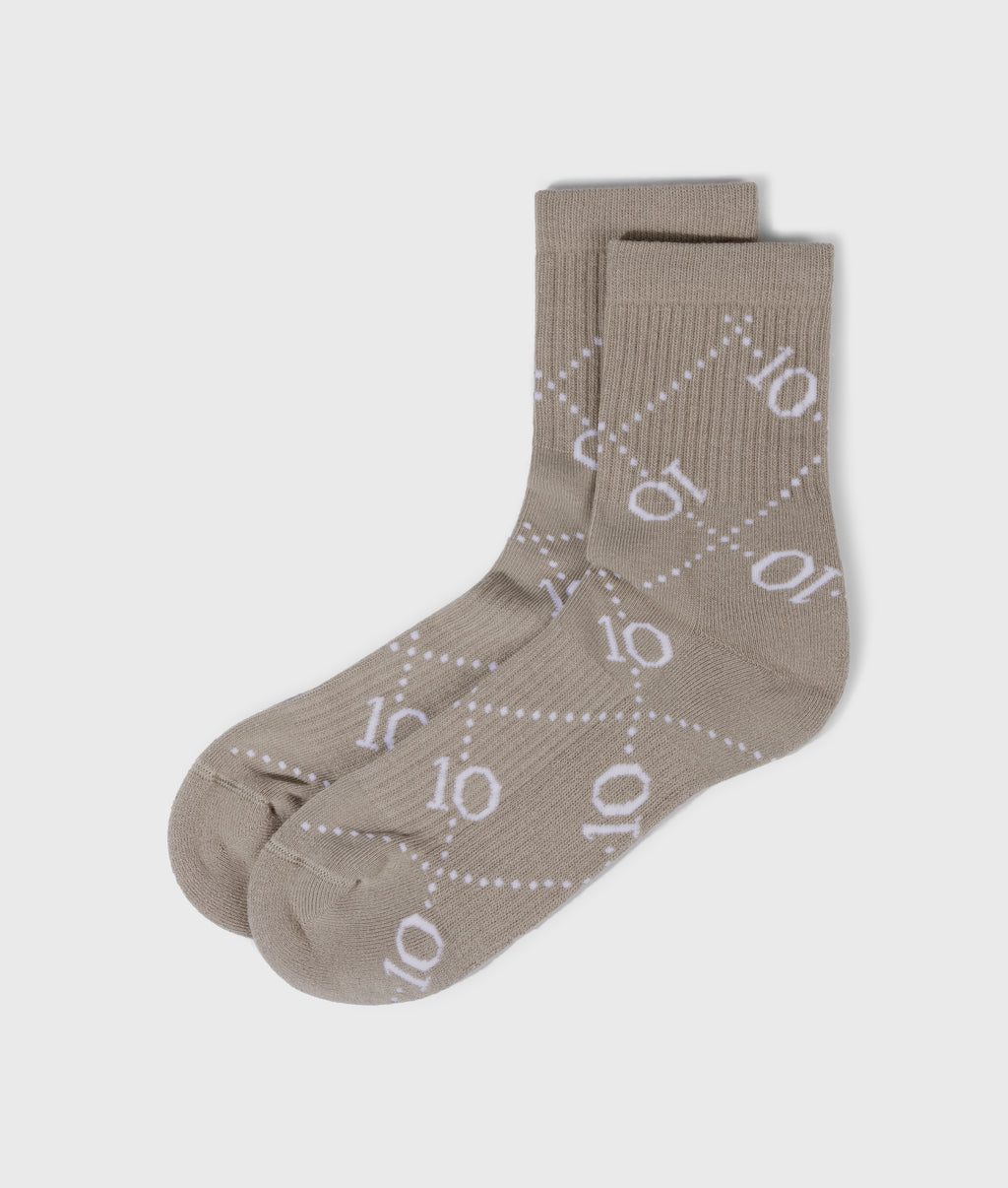 socks all-over monogram | fog