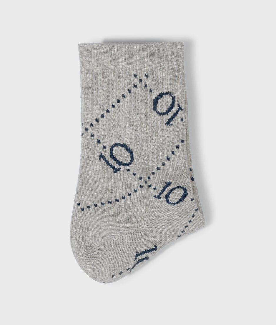 socks all-over monogram | light grey melee