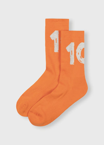 socks long 10 | orange melon