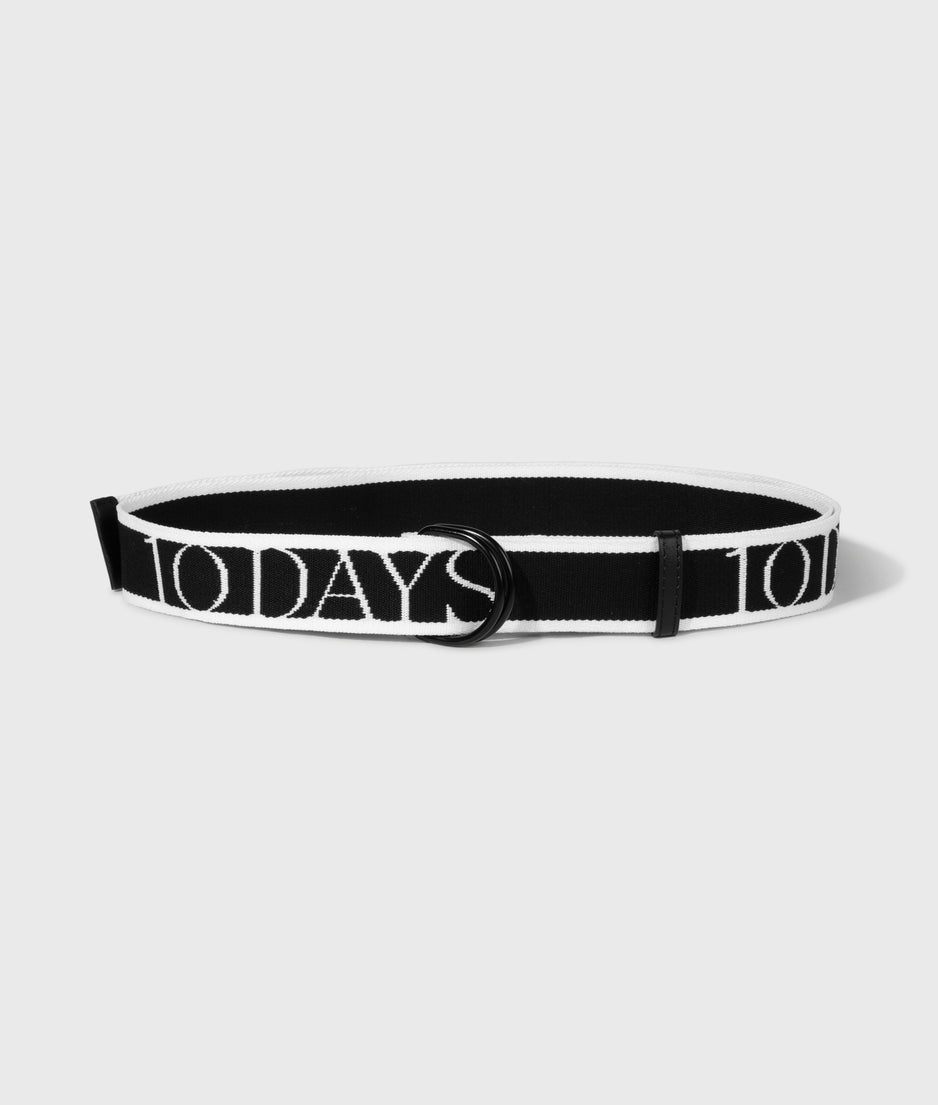 logo belt | black