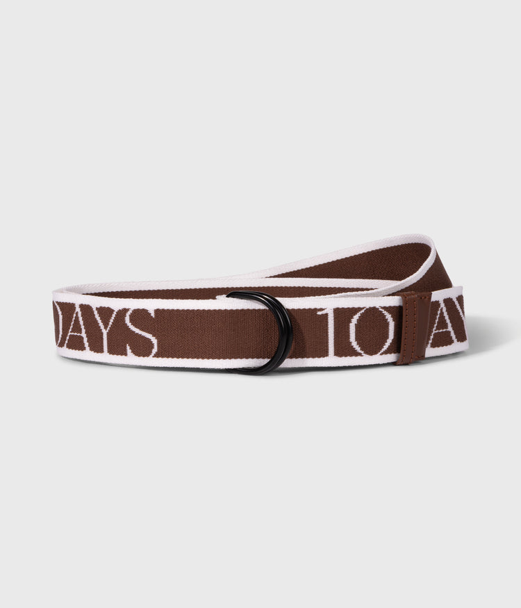 logo belt | truffle