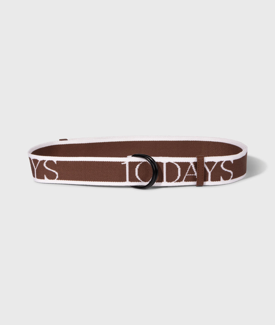 logo belt | truffle