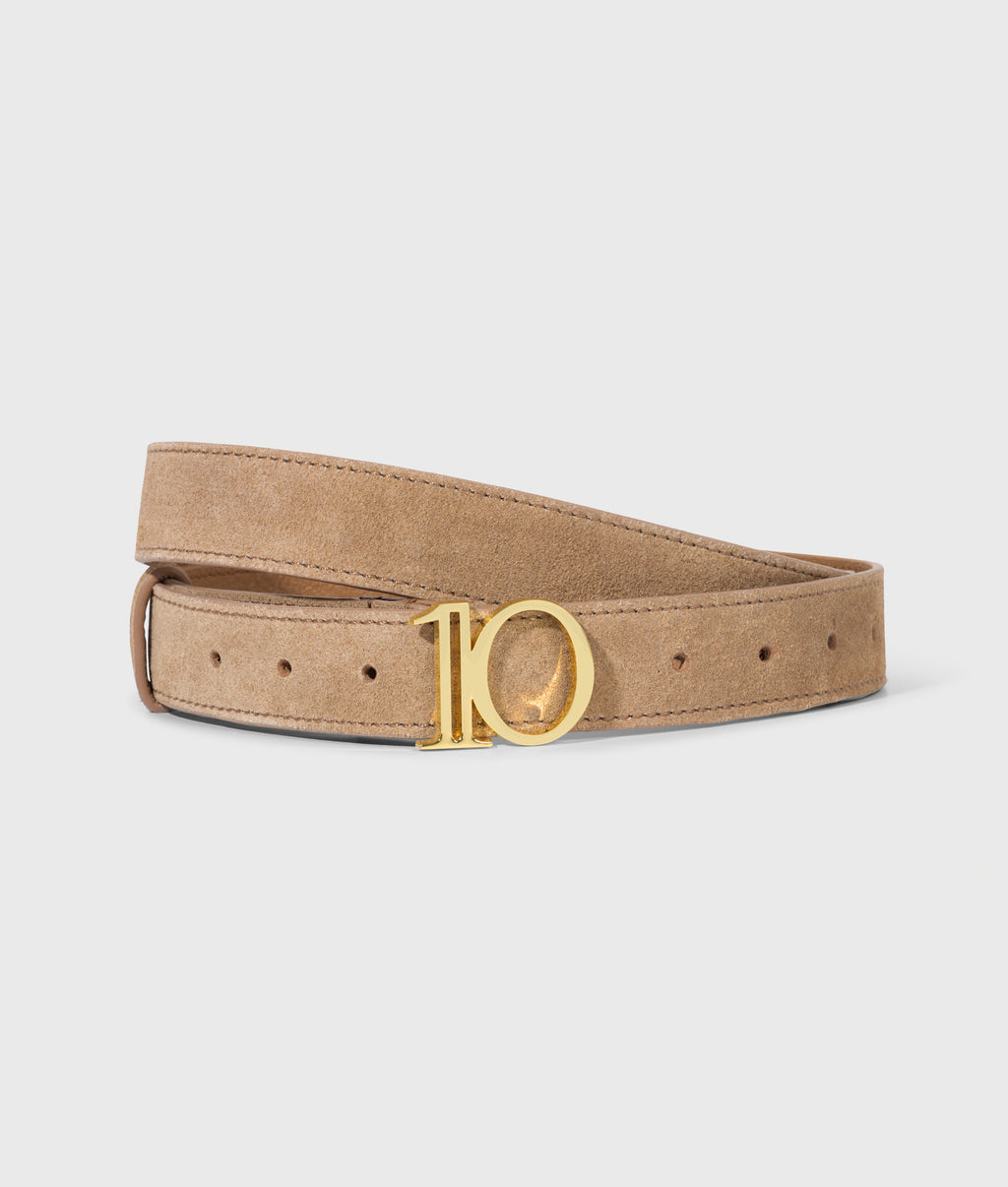 monogram belt suede | light copper