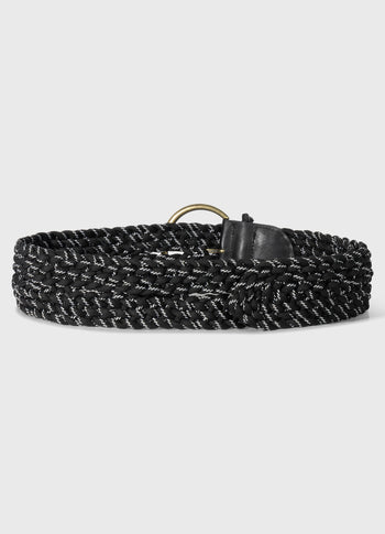 braided belt | black