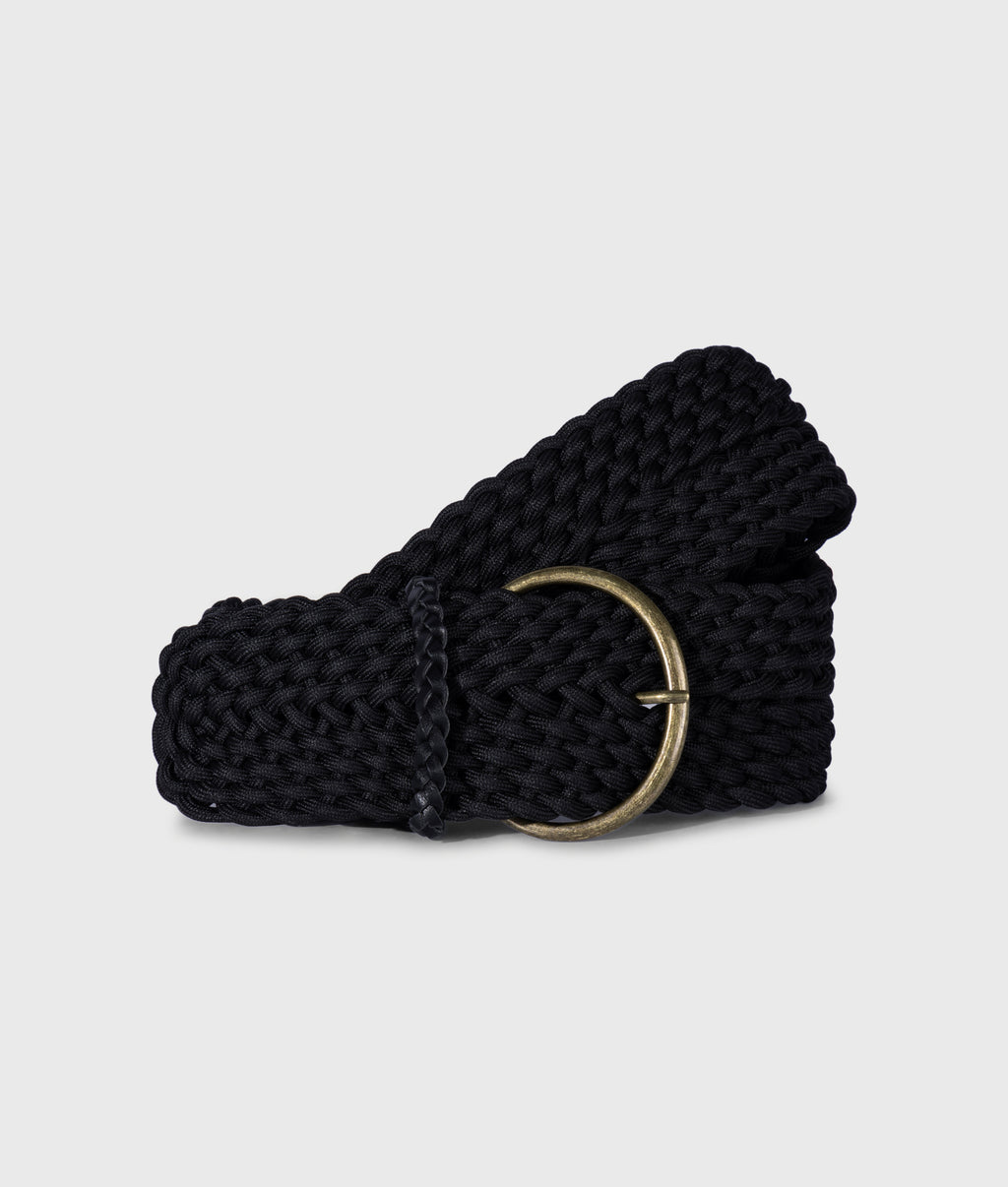 braided belt | black