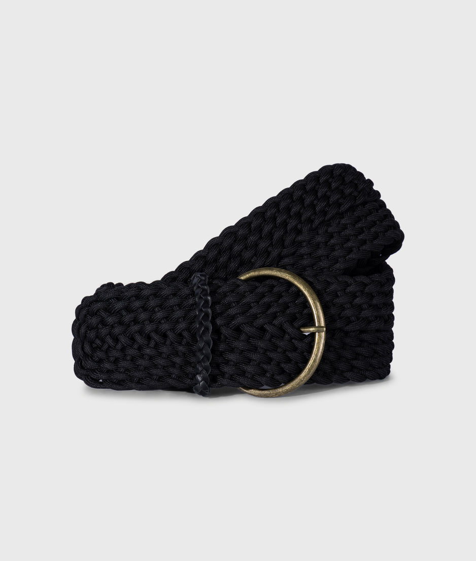 braided belt | black