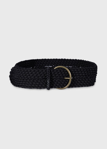 braided belt | black
