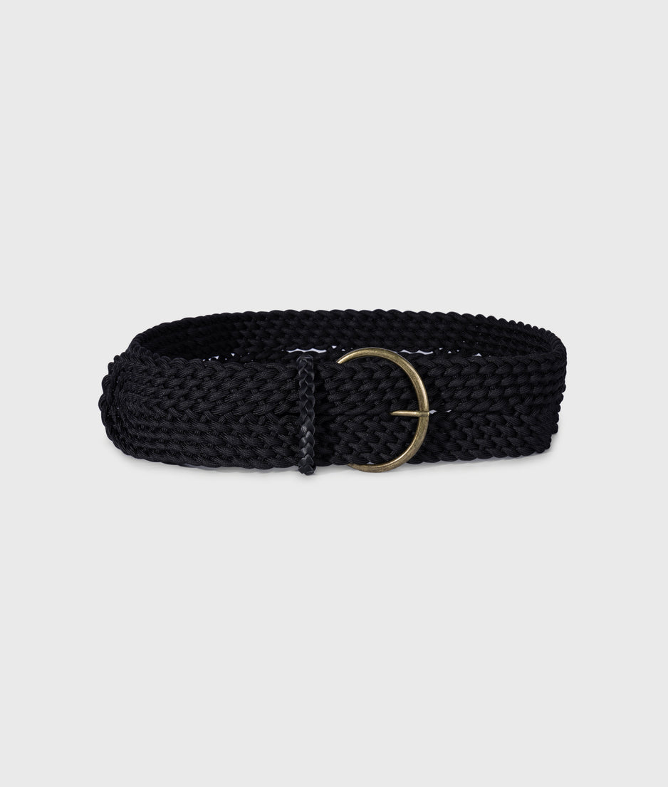 braided belt | black