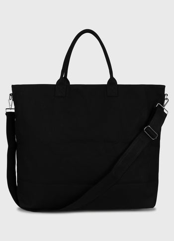 canvas shopper | black