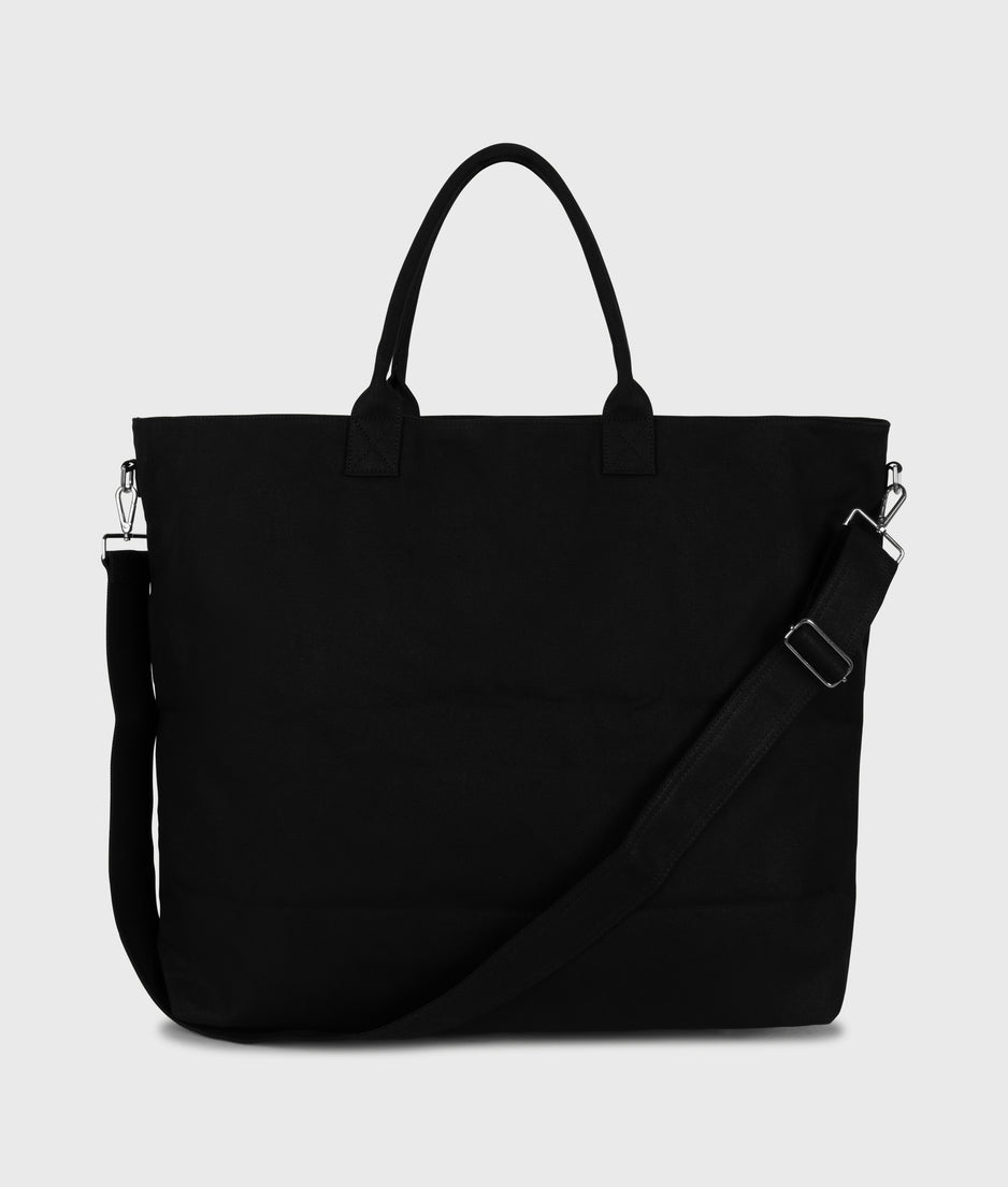 canvas shopper | black