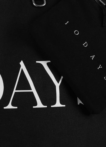 canvas shopper | black