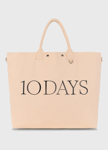 canvas shopper | peach
