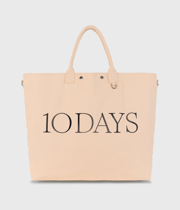 canvas shopper | peach