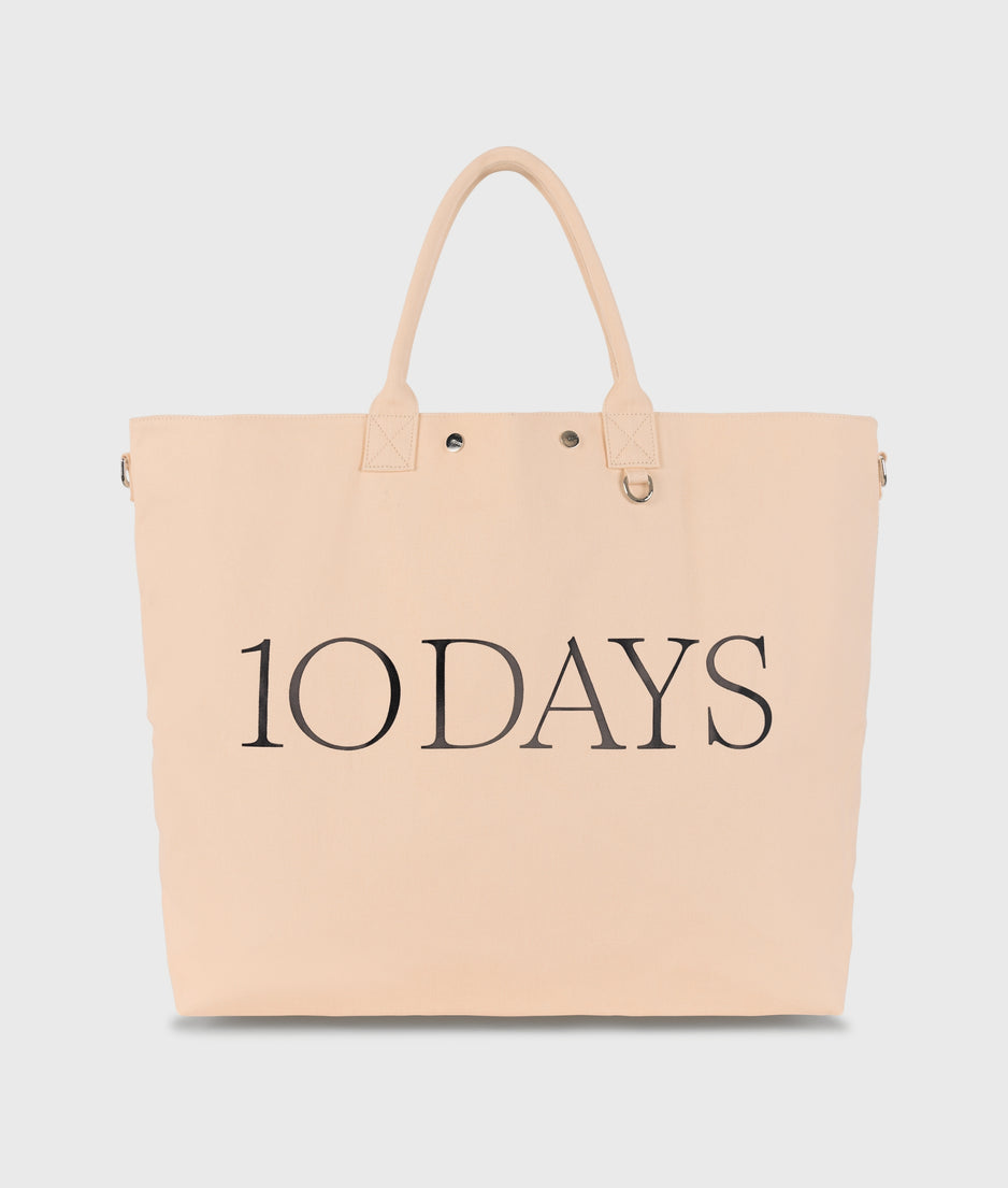 canvas shopper | peach