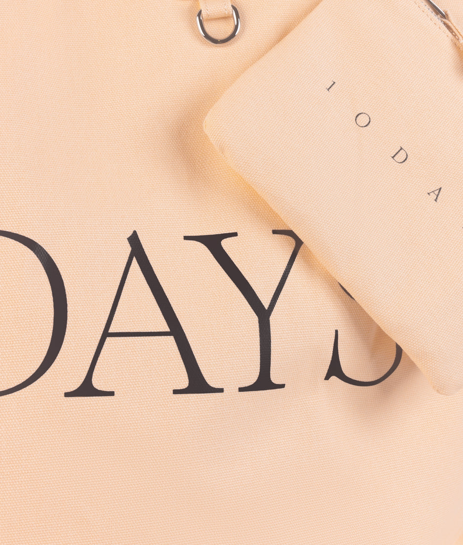 canvas shopper | peach