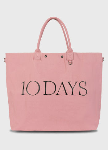 canvas shopper | bright raspberry