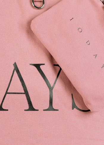 canvas shopper | bright raspberry