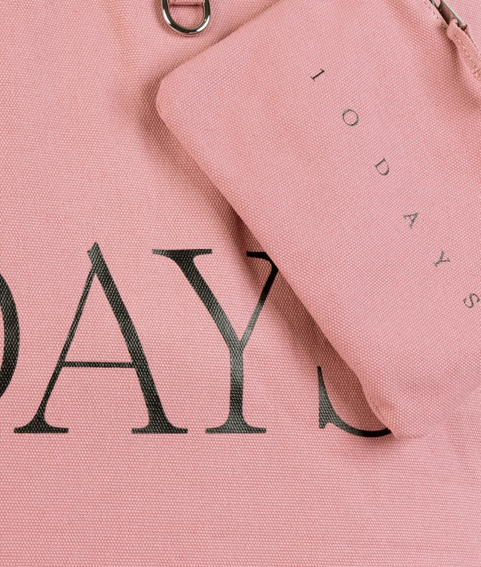 canvas shopper | bright raspberry