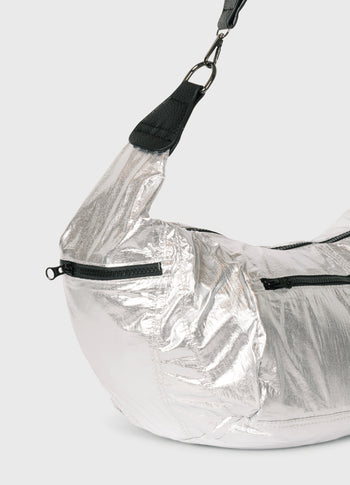 big banana bag | silver