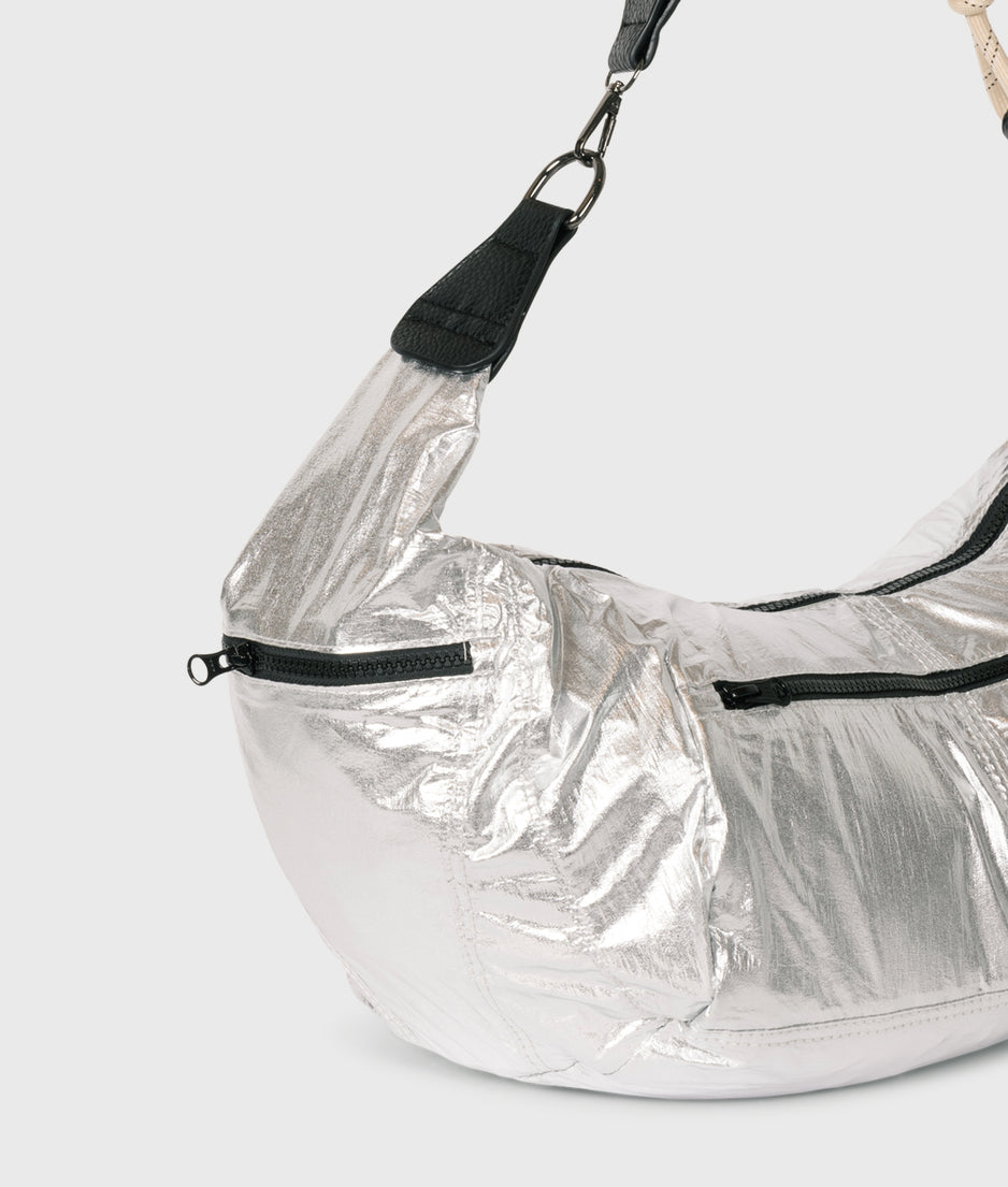 big banana bag | silver