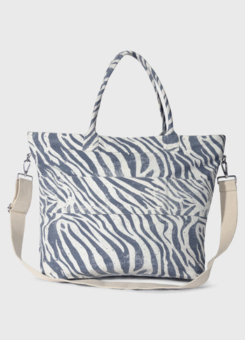 beach shopper zebra | light vanilla
