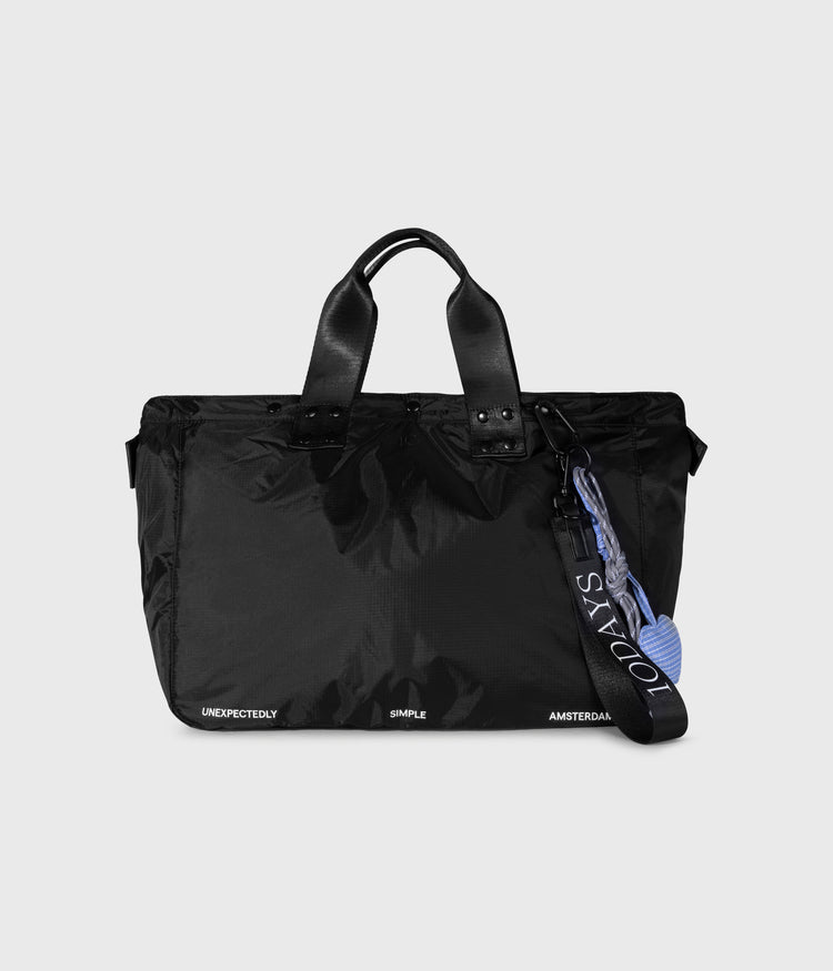 padded shopper | black