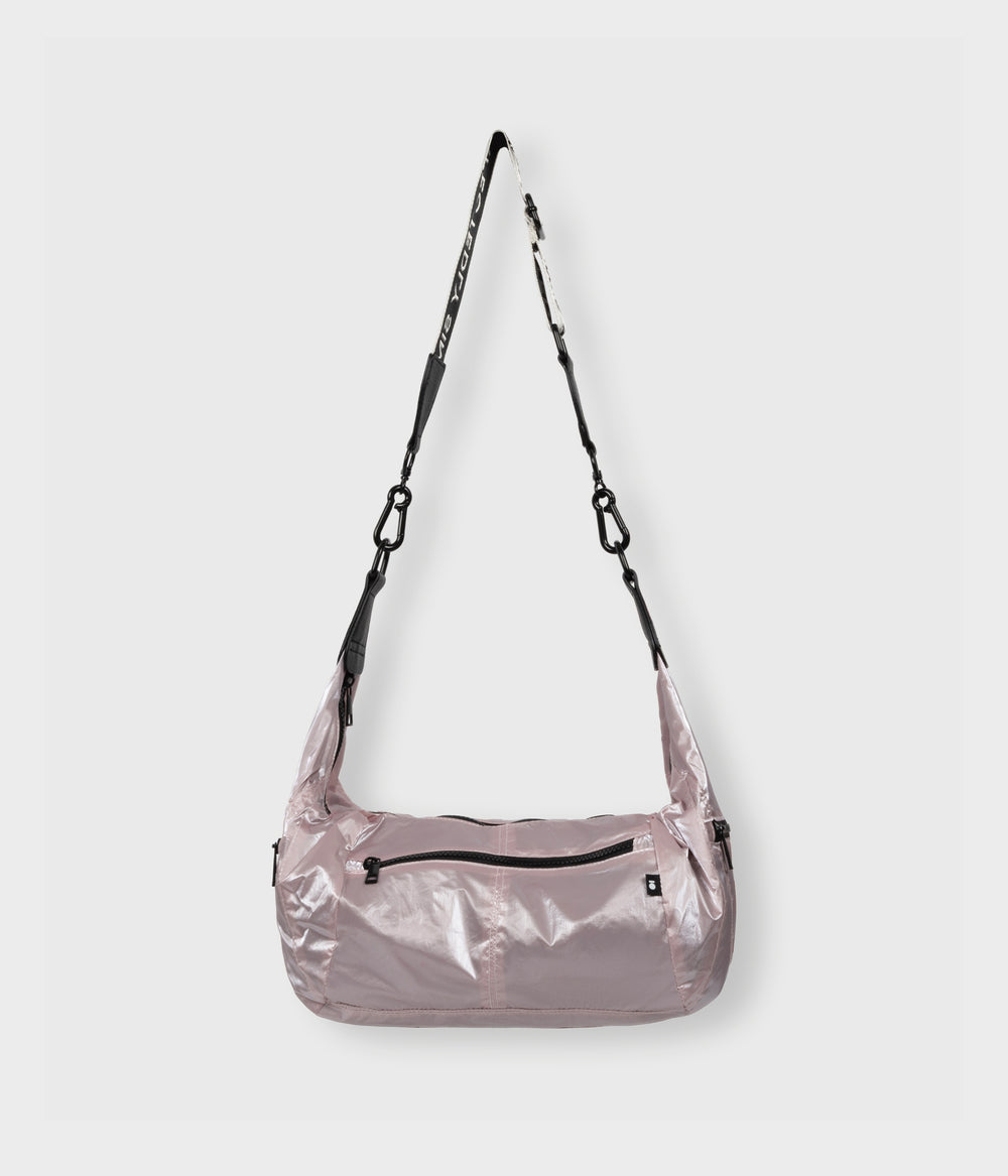 metallic banana bag | old lilac