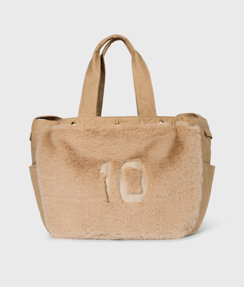 fluffy shopper | grey mango