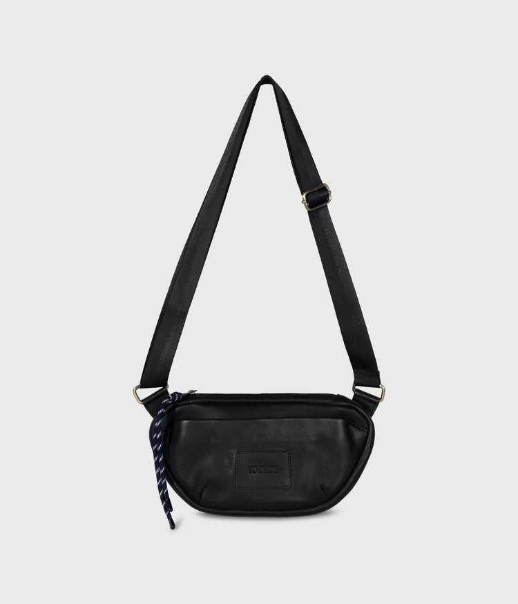 leather fanny pack | black