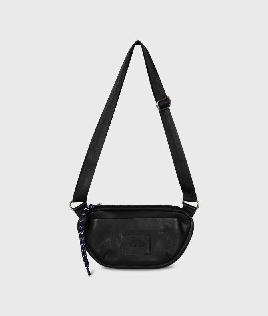 leather fanny pack | black