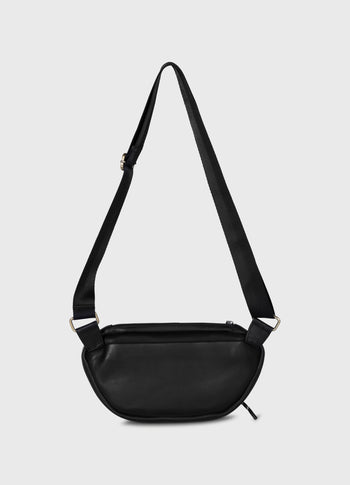 leather fanny pack | black