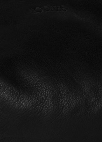 leather banana bag | black