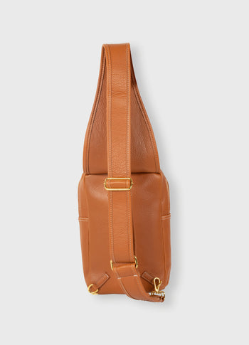 cross body bag | saddle brown