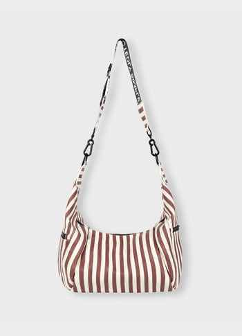 banana bag stripe | burgundy