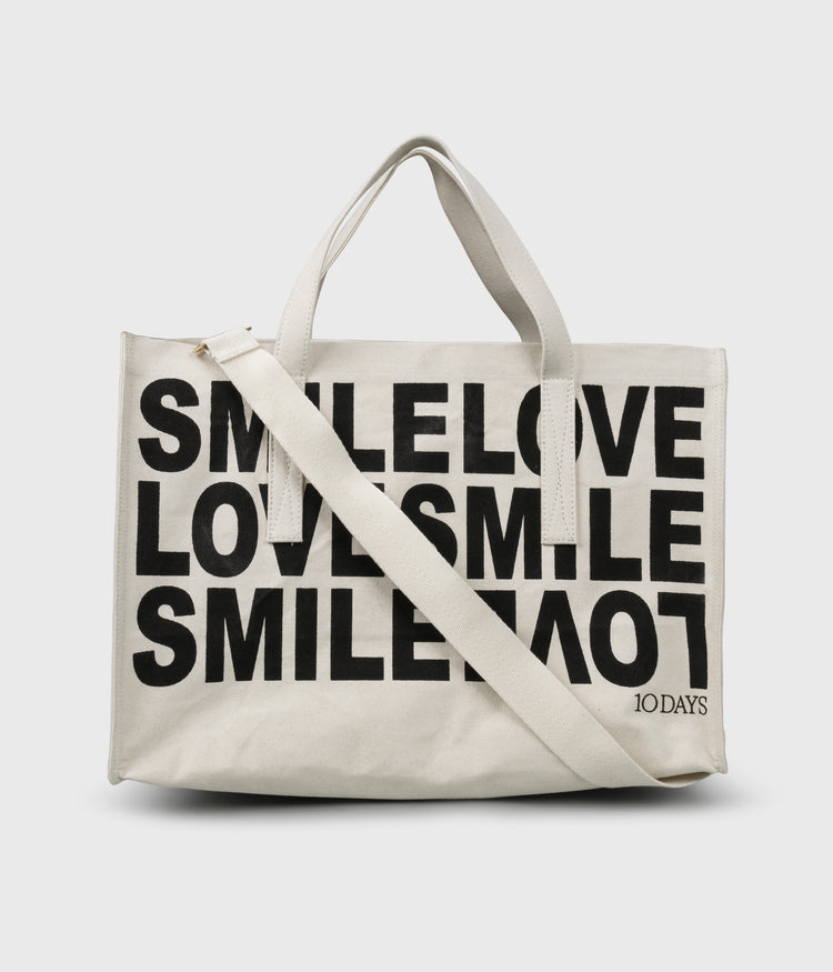 canvas shopper | ecru