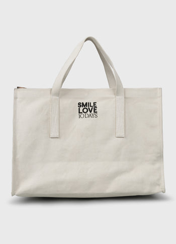 canvas shopper | ecru