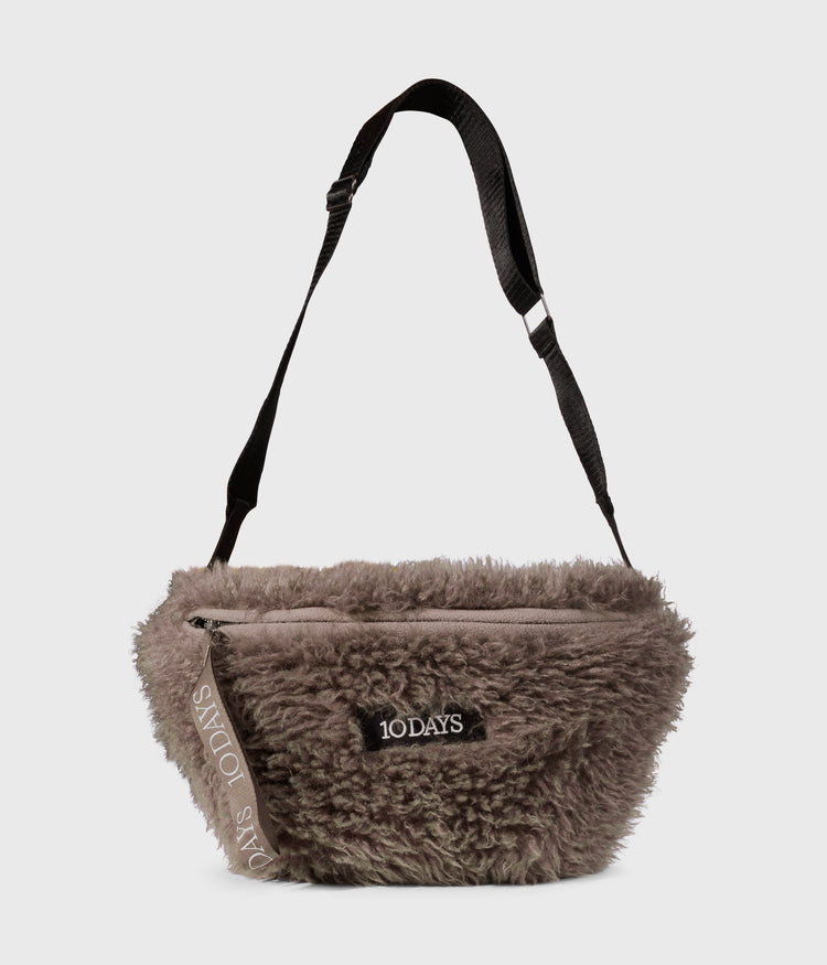 hairy cross body bag | moonrock