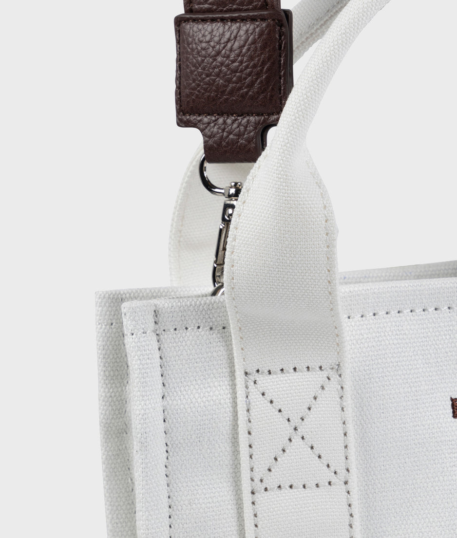 mini box bag | ecru