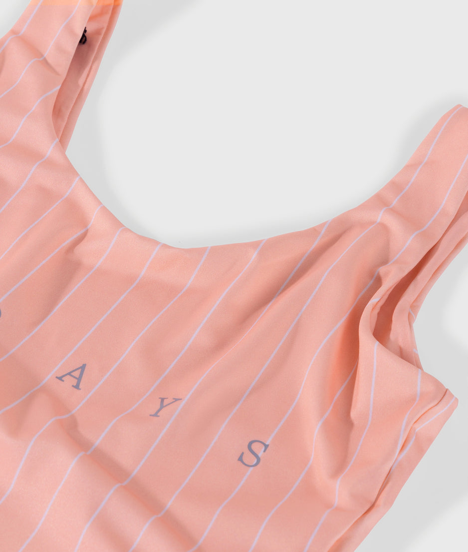 bathing suit stripes | peach