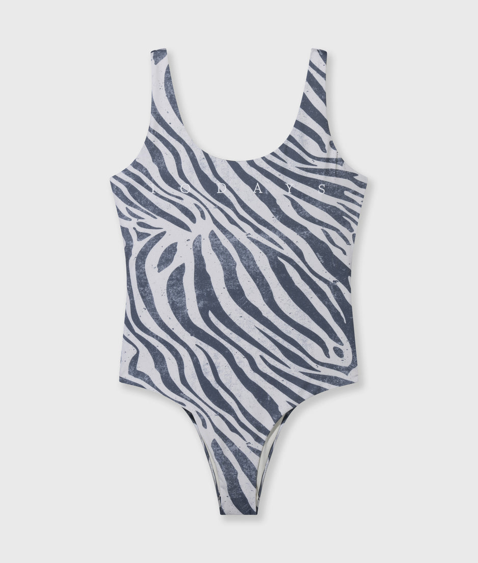 bathing suit zebra | light vanilla