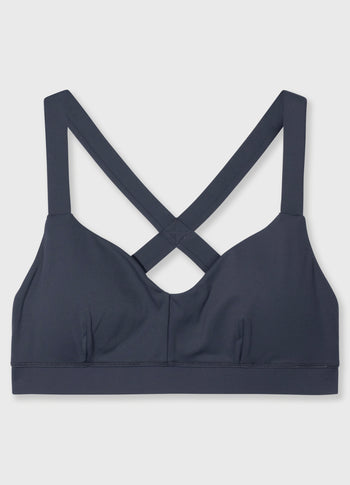 sporty bra | steel blue