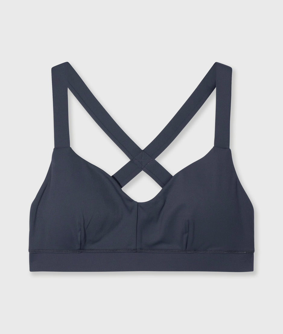 sporty bra | steel blue