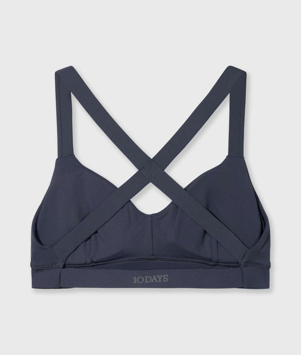 sporty bh | steel blue