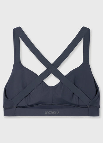 sporty bra | steel blue