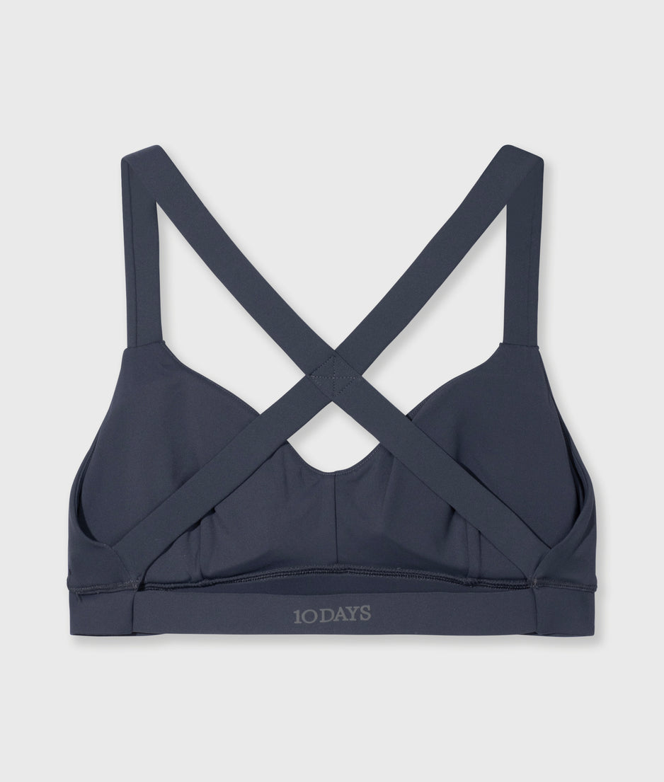 sporty bra | steel blue