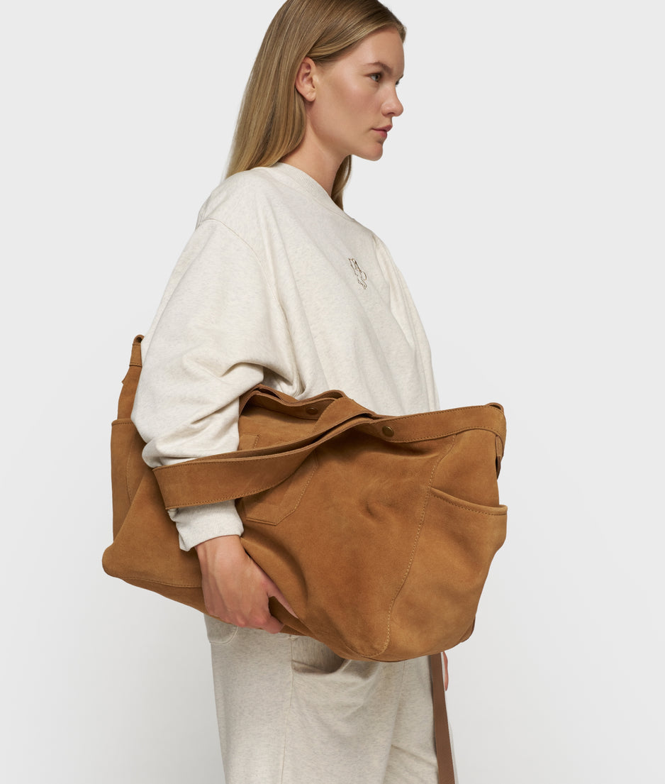suede shopper | suede