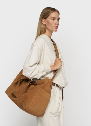 suede shopper | suede