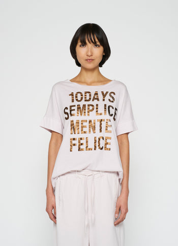 statement tee | pale lilac